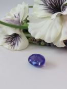 AGI Certified and Stunning 15.83 Cts Natural Tanzanite - clarity I1 - Transparent - Shape Oval