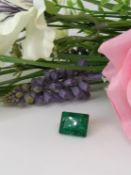 AGI Certified Large Quartz Gemstone - 11.77 Cts - Emerald Cut