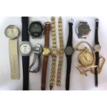 Group of 10 watches - spares or repairs