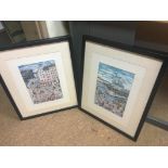 PAIR Bin Kasiwa Paris Parisian Scene Prints framed and glazed black frames