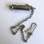 J Hudson Co RAF Military issue Police Whistle and Chain Broad Arrow 973-7001