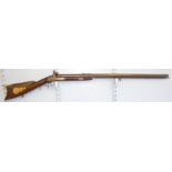QUALITY American Civil War Era Double Barrelled .44” Patched Ball Calibre Kentucky Plains Rifle
