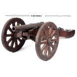 EXTREMELY RARE, IMPRESSIVE, ORIGINAL, NAPOLEONIC BRITISH PENINSULAR WAR ERA, 1 ½ Pounder Cannon