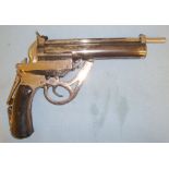 RARE, 1909-1914 Westley Richards 'Highest Possible' 1907 Patent Factory Nickel Plated .177 Pistol