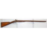 QUALITY, C1860 Victorian English 15 Bore Double Barrel Muzzle Loading Percussion Hammer Shotgun.