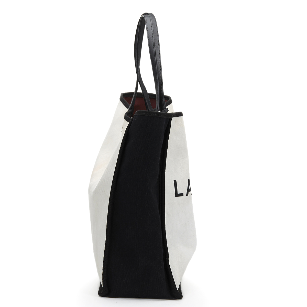 Black & White Canvas Ladies First bidper Tote - Image 2 of 9