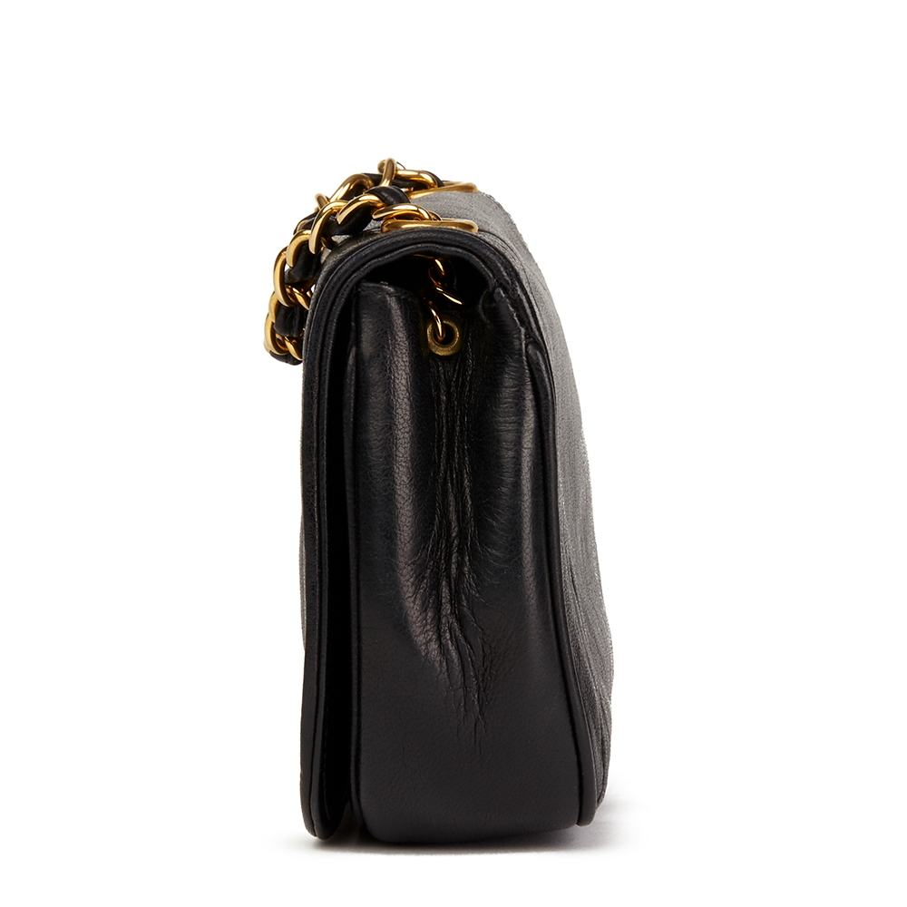 Black Lambskin Vintage Timeless Mini Flap Bag - Image 2 of 9