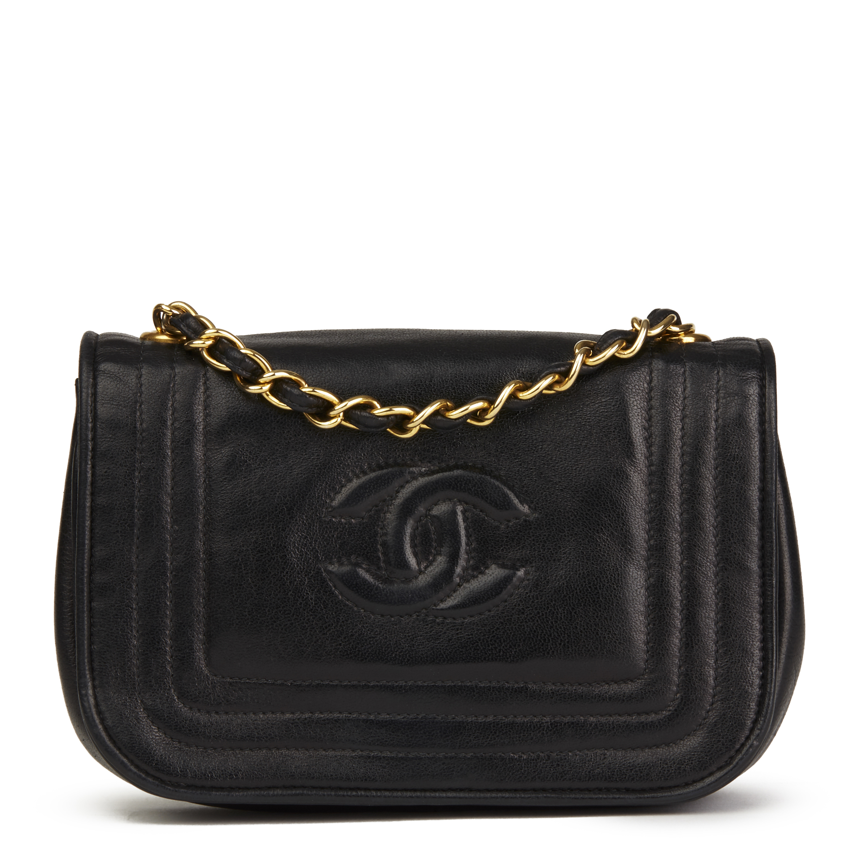 Black Lambskin Vintage Timeless Mini Flap Bag