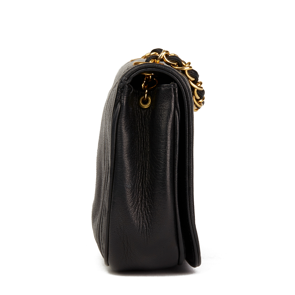 Black Lambskin Vintage Timeless Mini Flap Bag - Image 3 of 9