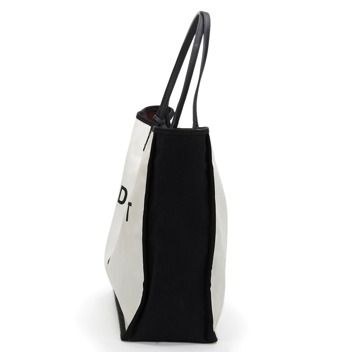 Black & White Canvas Ladies First bidper Tote - Image 3 of 9