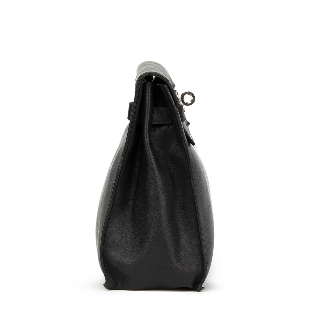 Hermès Black Swift Leather Kelly Danse - Image 3 of 10