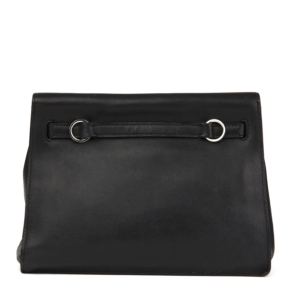 Hermès Black Swift Leather Kelly Danse - Image 4 of 10