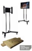 Flat Screen Trolley Stand up to 65" TV / Monitor Display Mobile. BT8504