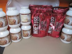 Large quantity of Protein Shakes.