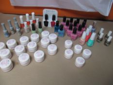 Large quantity of Nail Gels and Polishes