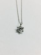 0.30ct diamond solitaire style pendant. Brilliant cut diamond, I colour and si3 clarity. Set in a