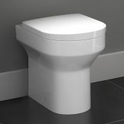 (O143) Cesar III Back to Wall Toilet. WITH SOFT CLOSE SEAT Designed to be used with a concealed