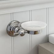(Q167) York Soap Dish Finishes your bathroom with a little extra functionality and style Made with