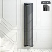 (Q5) 1800x380mm Anthracite Triple Panel Vertical Colosseum Traditional Radiator. RRP £429.99. Made