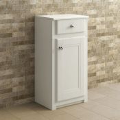 (Q151) 400mm Cambridge Clotted Cream Floorstanding Side Cabinet. RRP £144.99. Traditional