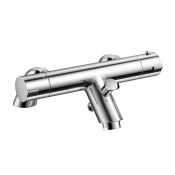(Q102) Thermostatic Deck Mounted Shower Mixer and Bath Filler Chrome plated solid brass mixer