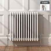 (Q80) 600x600mm White Triple Panel Horizontal Colosseum Traditional Radiator. RRP £269.99. Made from