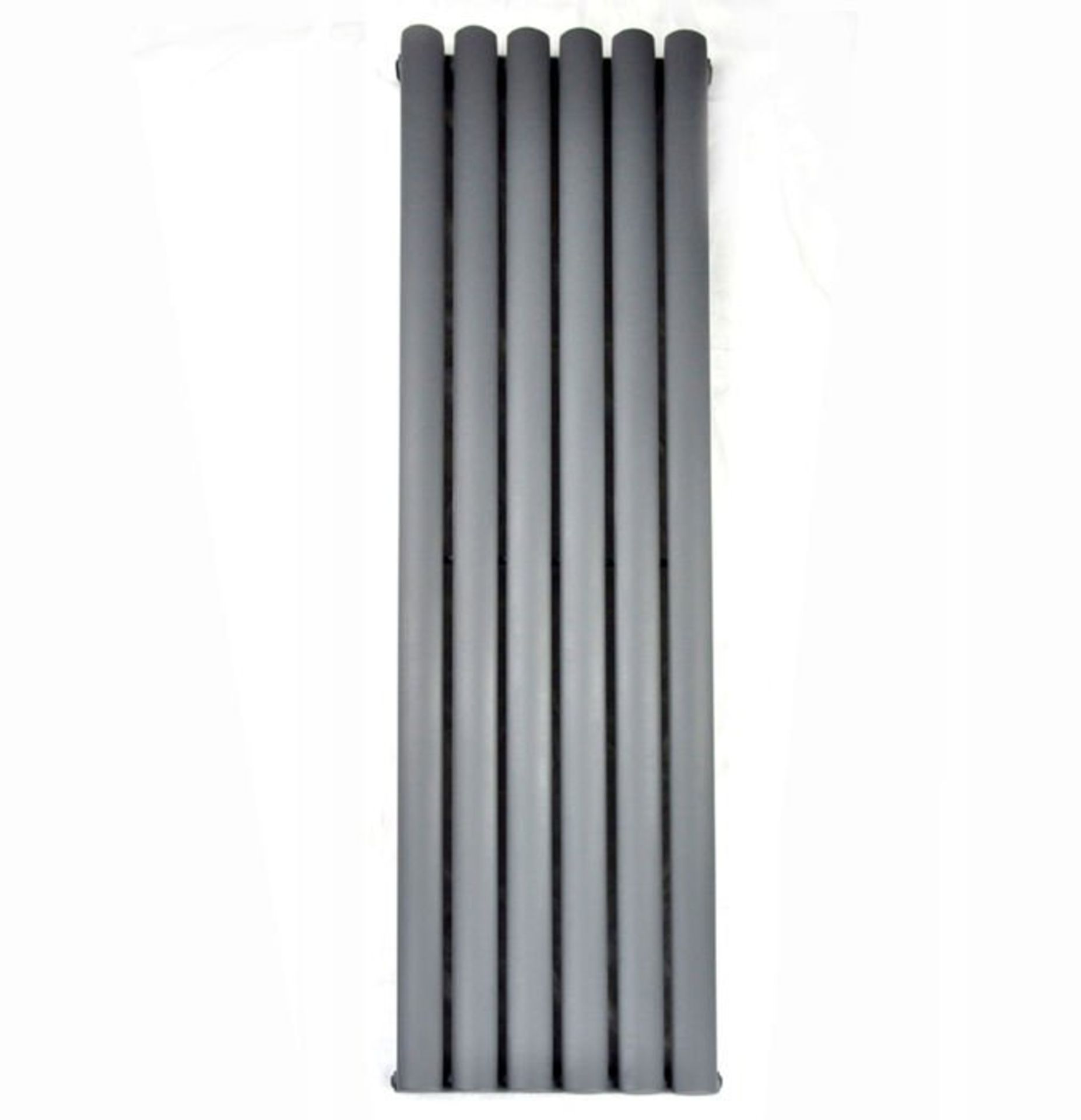 (Z144) 1600x360mm Anthracite Double Oval Tube Vertical Radiator. MRRP £347.99. Low carbon steel, - Image 4 of 4