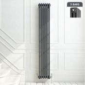 (ZZ14) 1800x290mm Anthracite Triple Panel Vertical Colosseum Traditional Radiator. RRP £399.99. Made