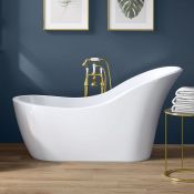 (Q115) 1730x725mm Evelyn Freestanding Bath. RRP £1,499. We love this because it is the perfect space