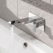 (T180) Canim Wall Mounted Bath Filler.Crafted from chrome plated, solid brass40mm Mixer cartridge.