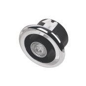 (ZZ61) Manrose Chrome LED Extractor Fan. RRP £89.99. Finished in reflective chrome Powerful 3W LED