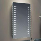 (ZA53) 500x700mm Galactic LED Mirror - Battery Operated. Energy saving controlled On / Off switch