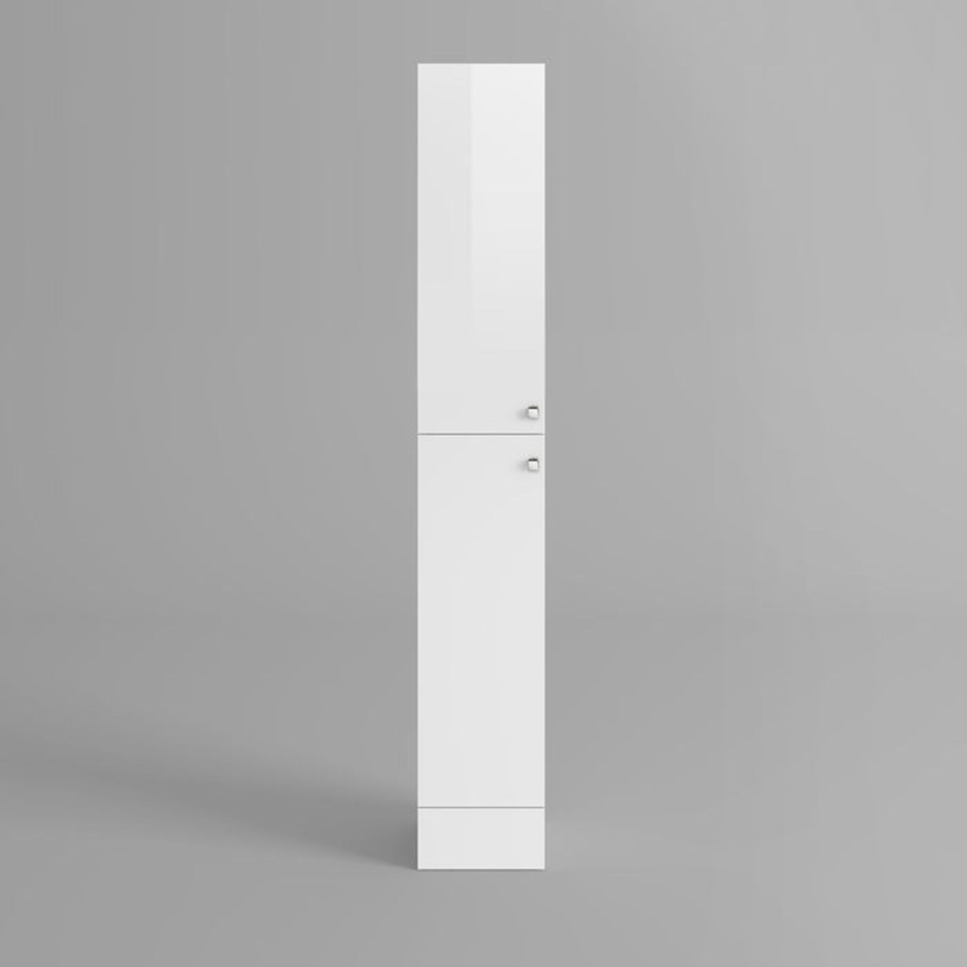 (ZA100) 1900x300mm Harper Gloss White Tall Storage Cabinet - Floor Standing. RRP £179.99. Our tall - Image 5 of 5