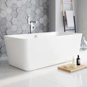 (ZA105) 1700mmx845mm Skyla Freestanding Bath. Visually simplistic to suit any bathroom interior