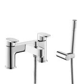 (S65) Boll Bath Mixer Tap with Hand Held Shower Head RRP £149.99 Chrome Plated Solid Brass 1/4