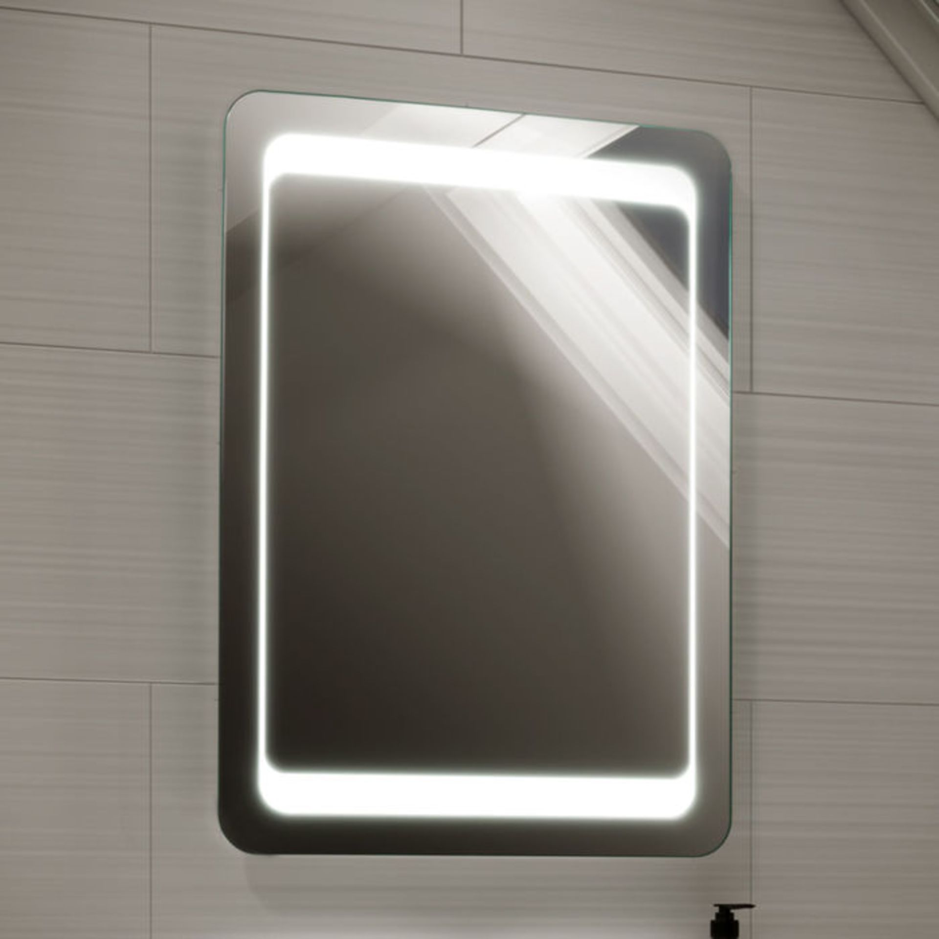 (T111) 700x500mm Quasar Illuminated LED Mirror. RRP £349.99.Energy efficient LED lighting with - Image 2 of 2