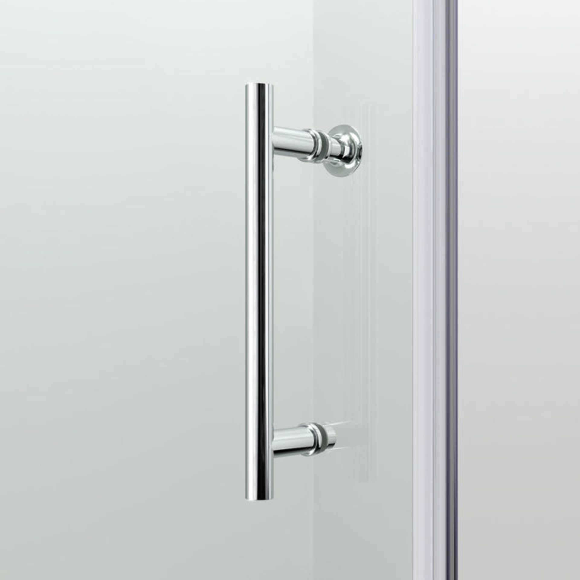 (GR30) 1200mm - 6mm - Elements Sliding Shower Door RRP £299.99. Polished Aluminium Frame with a - Image 5 of 6