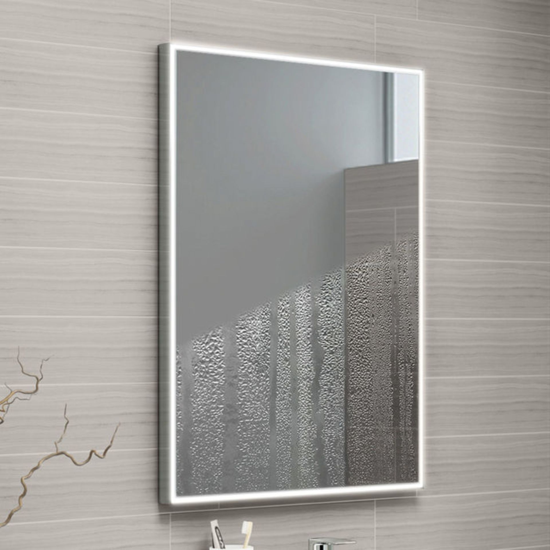 (ZA180) 700x500mm Cosmic Illuminated LED Mirror. RRP £399.99. Energy efficient LED lighting with - Image 2 of 4