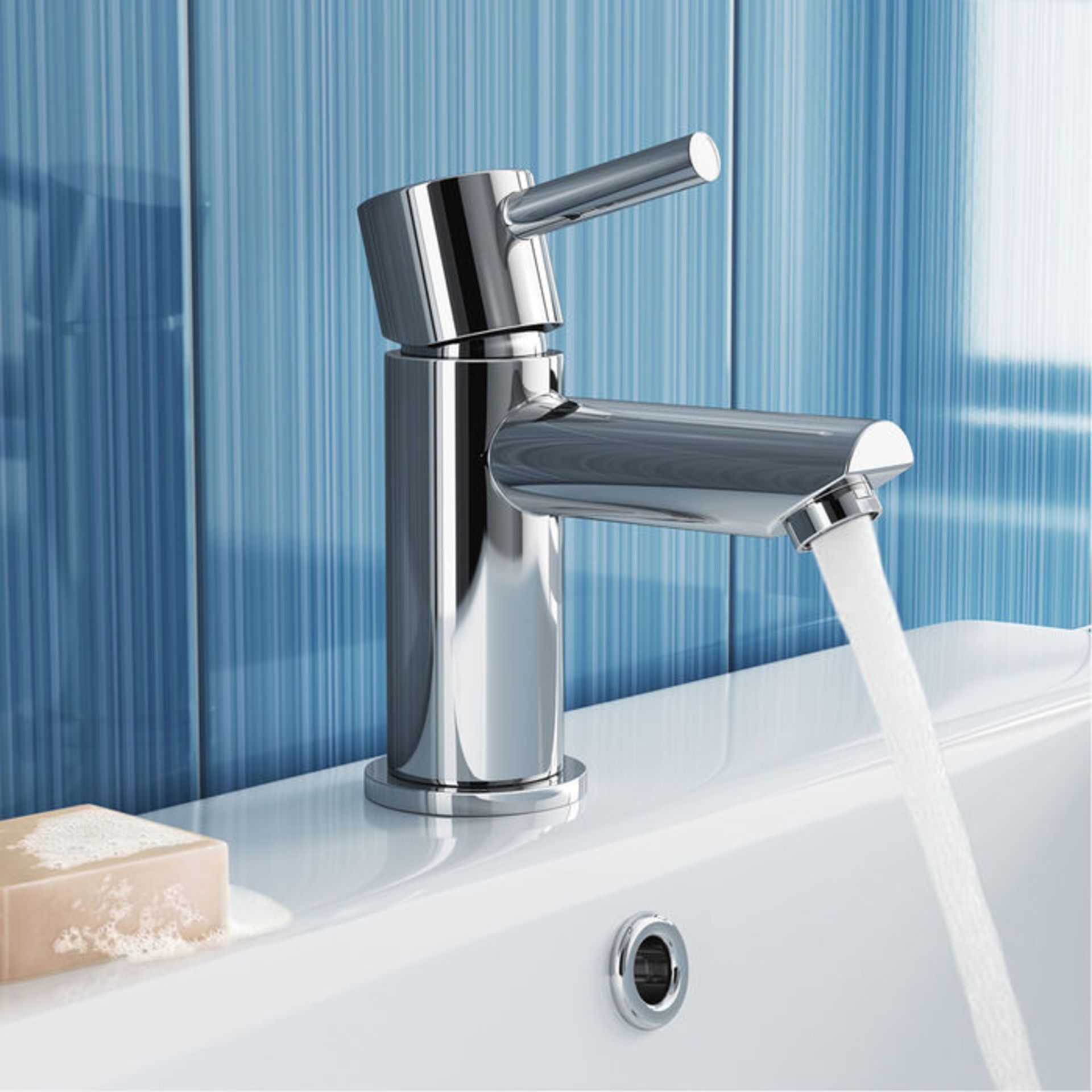 (GR89) Gladstone II Cloakroom Basin Mixer Tap. Chrome plated solid brass 26mm mixer cartridge - Image 3 of 3