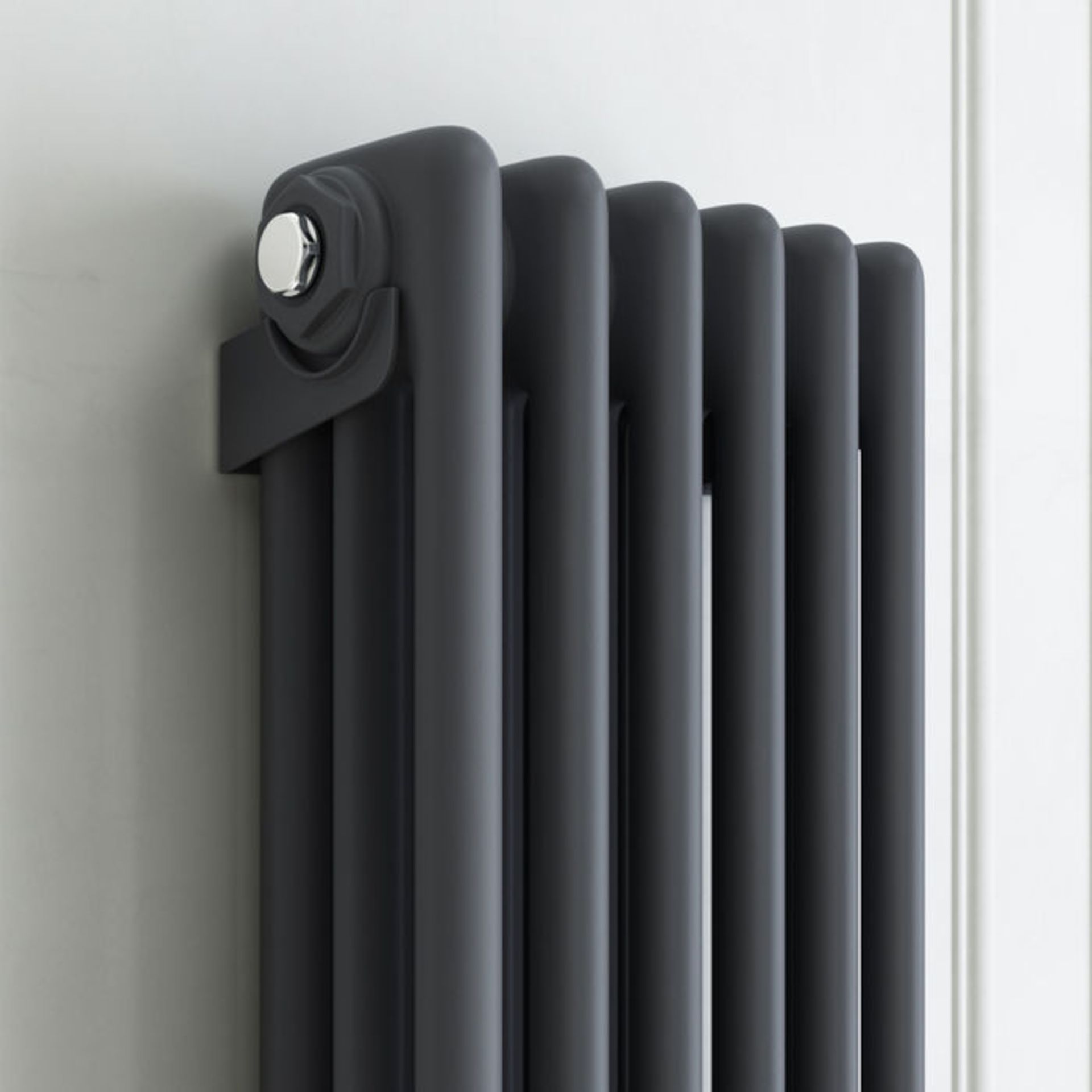 (GR10) 1800x290mm Anthracite Triple Panel Vertical Colosseum Traditional Radiator RRP £309.99. - Image 4 of 5