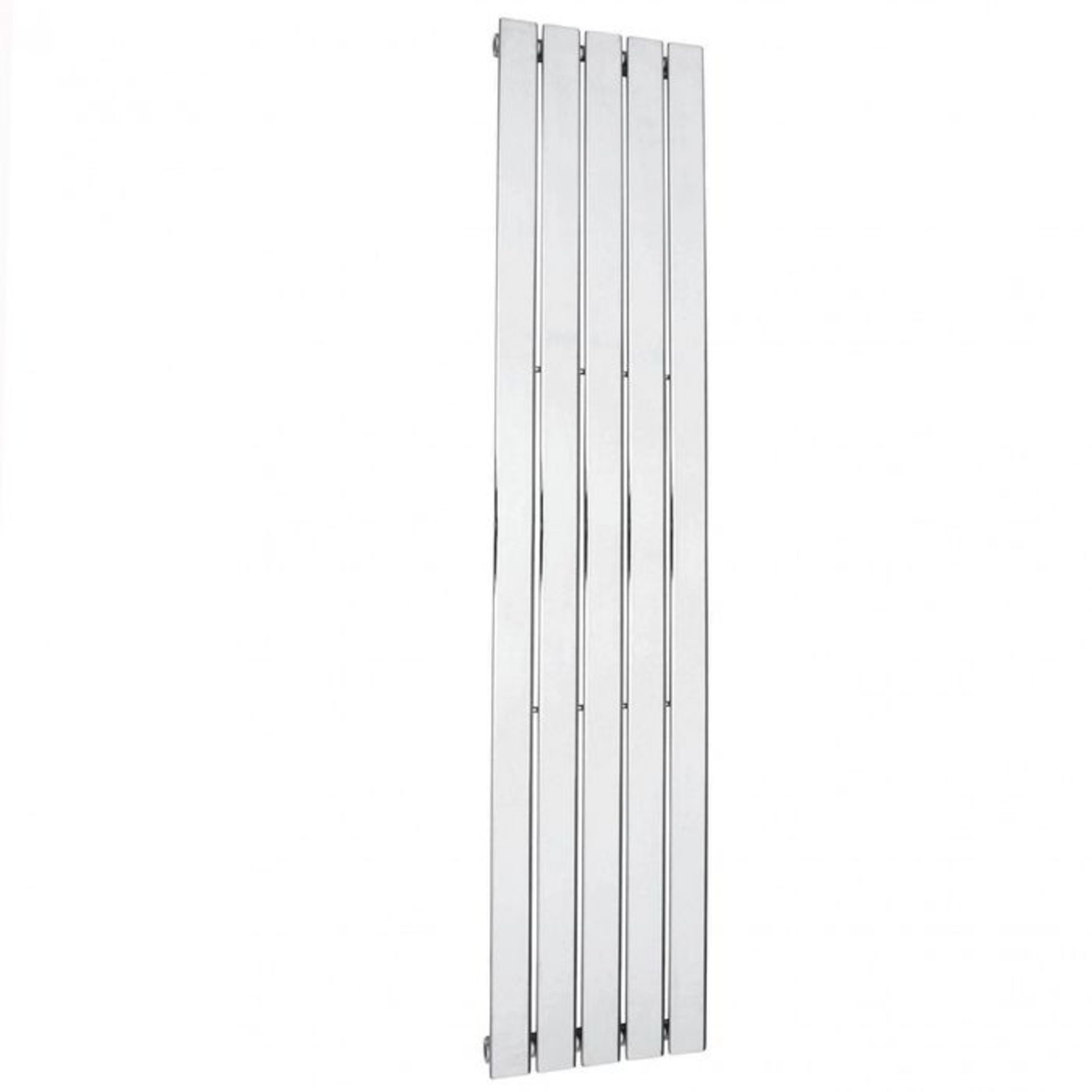 (PO134) 1800x376mm Chrome Single Flat Panel Vertical Radiator. Made from low carbon, chrome plated - Image 3 of 3