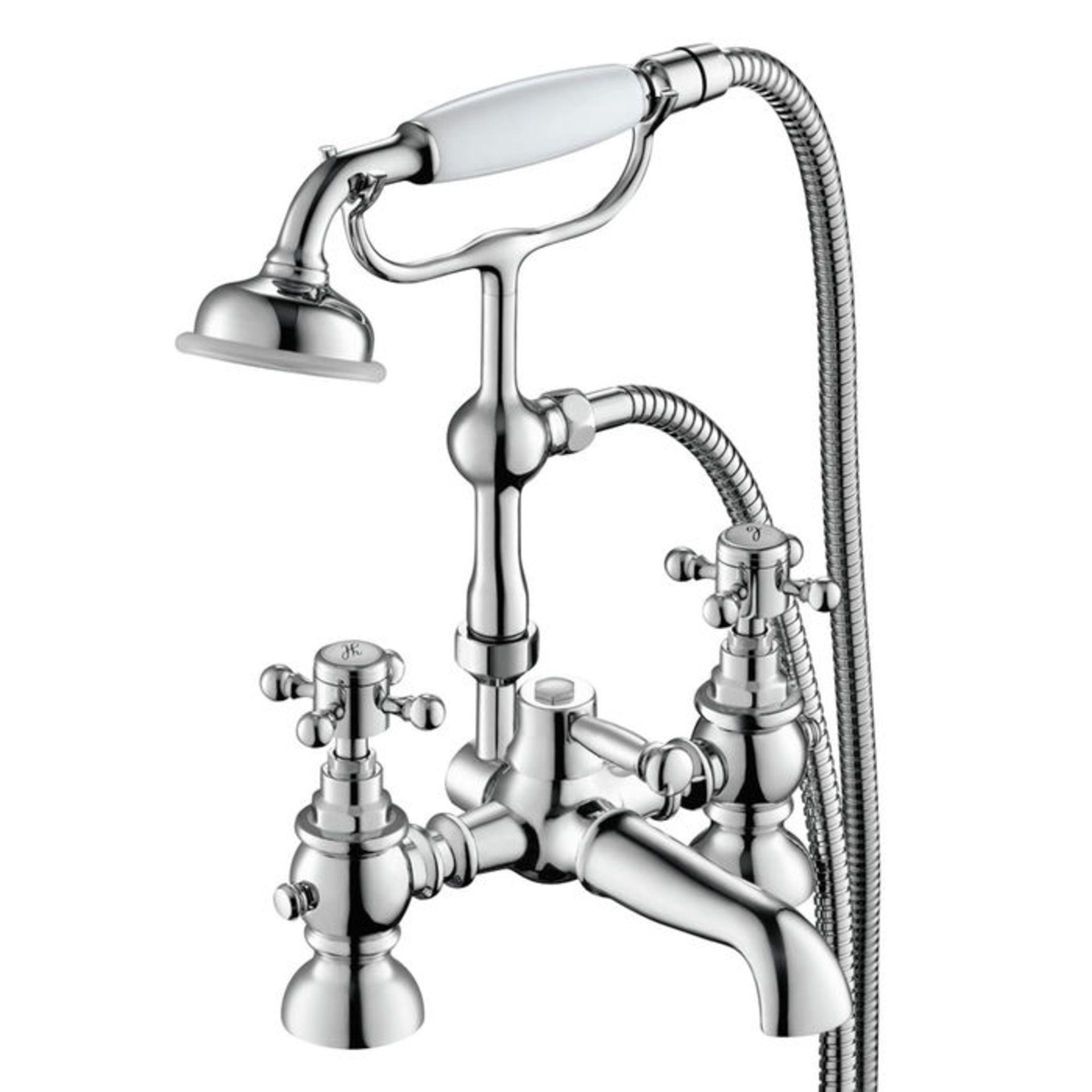 (AH30) Cambridge Bath Shower Mixer - Traditional Tap with Hand Held Shower. We love this because