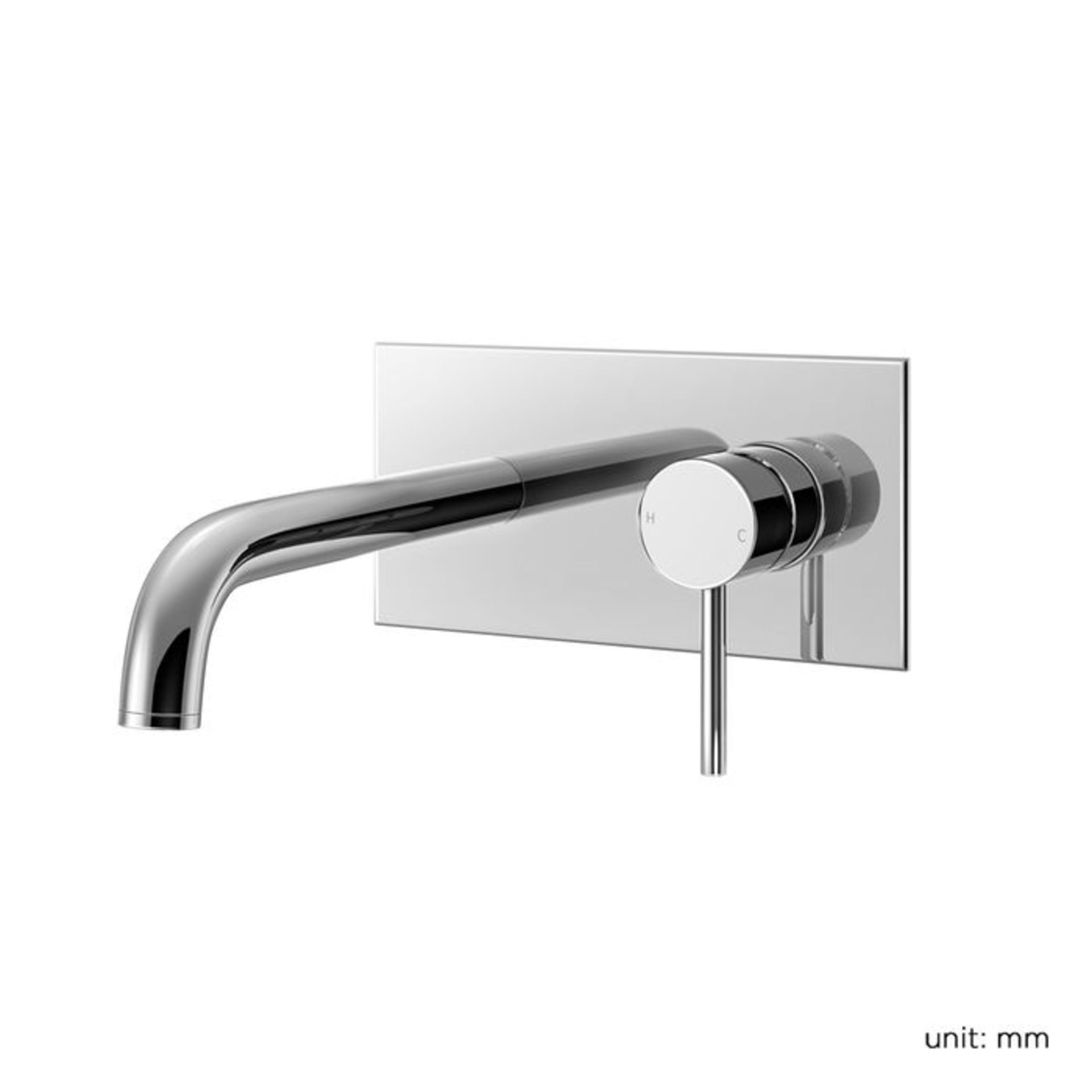 (AH38) Gladstone Wall Mounted Basin Mixer Wall mounted style is simple yet effortlessly elegant - Image 2 of 4