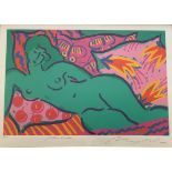 Gerry Baptist “Green Nude” signed limited edition print