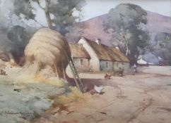 Robert Russell Macnee Exhibited G.I, R.A, R.S.A (1880-1952) Watercolour “resting cattle”