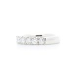 18ct White Gold Semi Eternity Diamond Ring 1.00