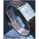 Longines 14k solid gold 26mm square Gentleman’s dress watch