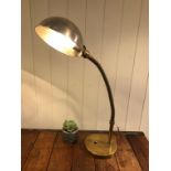 Rare gooseneck lamp, manufactured by GEC in the 1930s