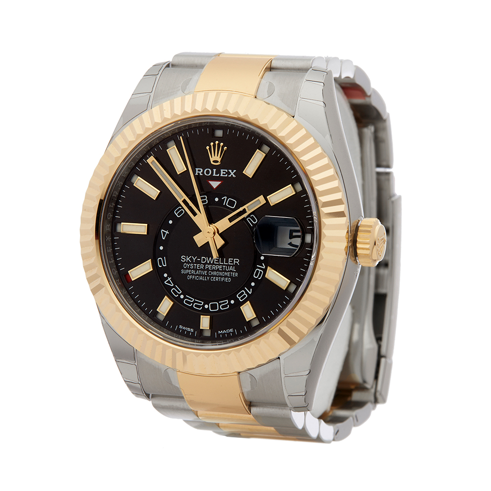 Rolex Skydweller Stainless Steel & 18K Yellow Gold - 326933