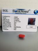 Natural Coral 6.75 Ct Cylindrial shape